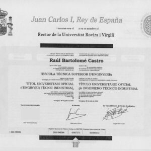 BEng, Industrial Electronic Engineering